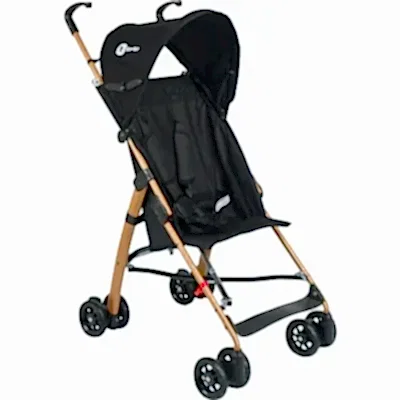 Be-Be Basic Pratik Ultra Hafif Katlanabilir Baston Bebek Arabası Gold Siyah
