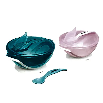 Bebedor Vakumlu Tabak ve Kaşık Seti