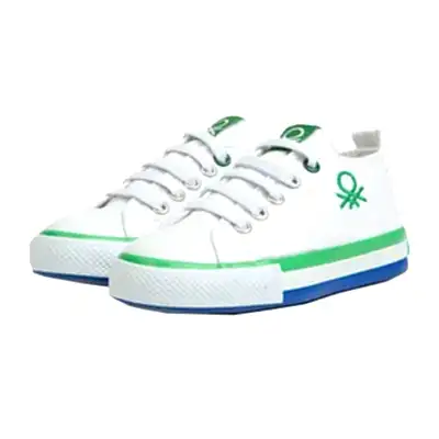 Benetton Ayakkabı Spor Patik Beyaz - Yeşil