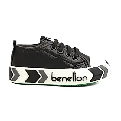 Benetton Ayakkabı Spor Suni Deri Siyah