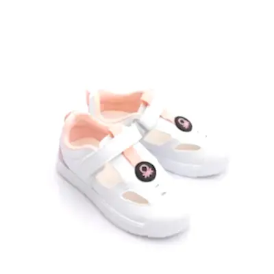 Benetton Sandalet Beyaz - Pudra