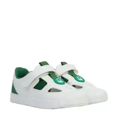 Benetton Sandalet Beyaz - Yeşil