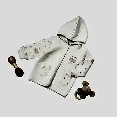 Bibaby Düğmeli Penye Hırka Cardigan Little Deer Mint - Powder