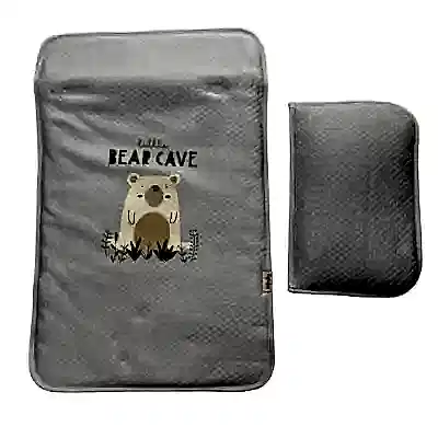 Bibaby Erkek Alt Açma Kapitone Little Brave Bear Mavi