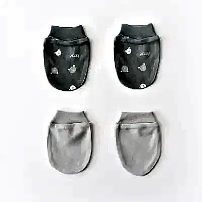 Bibaby Erkek Organik Eldiven 2li Hug Me Bear Yeşil