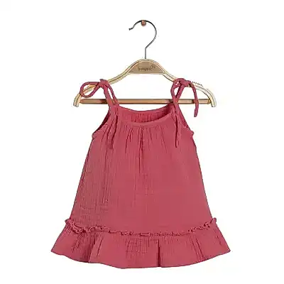 Bibaby Kız Organik Elbise Lovely Is Tiny Nar