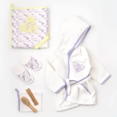 Bibaby Organik Havlu Takımı Love You Baby Yellow Lavender