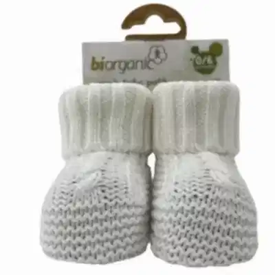 Bibaby Organik Patik Triko Colors Ekru