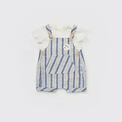 Bibaby Salopet Tulum Stripe Sytle Lacivert - Bej