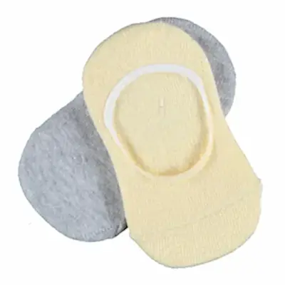 Bibaby Unisex Babet Çorabı Colours Sarı - Gri Melanj