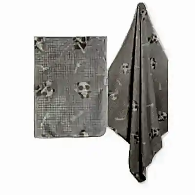 Bibaby Unisex Battaniye Clever Panda Fluffy Gri 