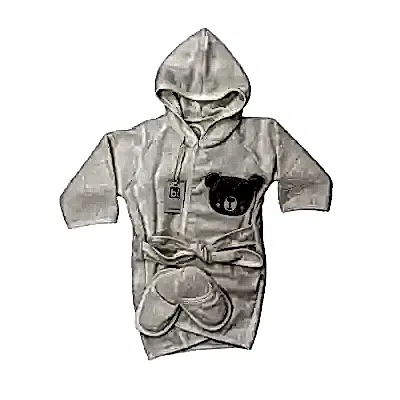 Bibaby Unisex Bornoz Ayı Bej