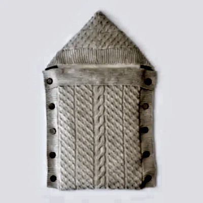 Bibaby Unisex Kundak Zincir Triko Bej