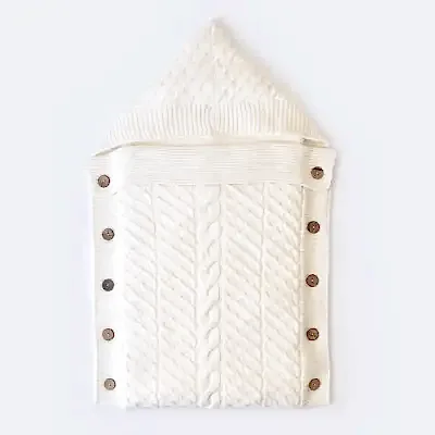 Bibaby Unisex Kundak Zincir Triko Ekru