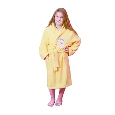 Bibaby Unisex Organik Bornoz Ananas Sarı