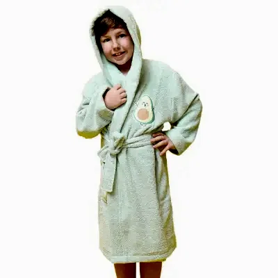 Bibaby Unisex Organik Bornoz Avokado Yeşil