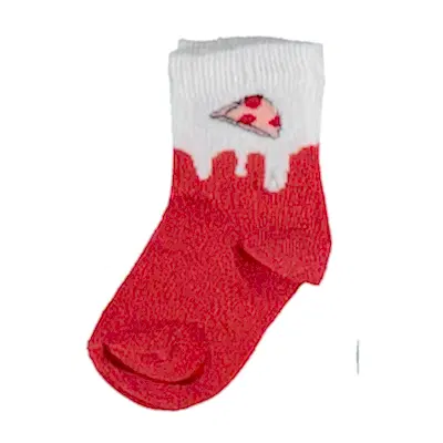 Bibaby Unisex Organik Çorap Soket Breakfast Kiremit