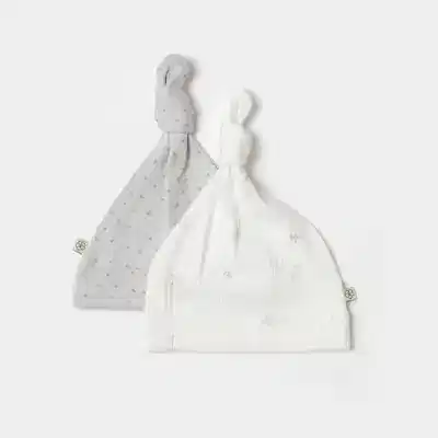 Bibaby Unisex Organik Şapka 2li Koala Jungle Gri