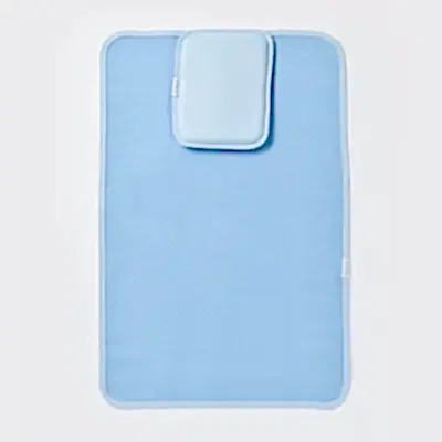 Bibaby Unisex Organik Yastıklı Muşamba Pratik Alt Açma Mavi