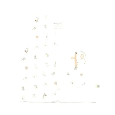 Bibaby Unisex Organik Yelek Sweet Friends Ekru