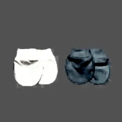 Bistyle 2li Penye Erkek Bebek Eldiven Basic Beyaz - Mavi