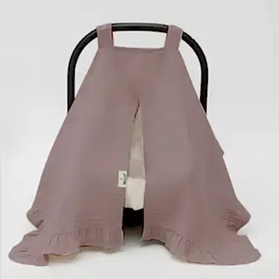 Bistyle Unisex Müslin Puset Yüz Örtüsü Fırfırlı Antrasit