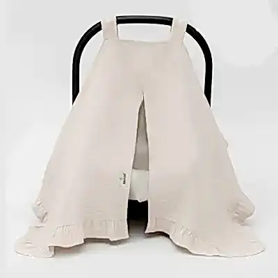 Bistyle Unisex Müslin Puset Yüz Örtüsü Fırfırlı Taş