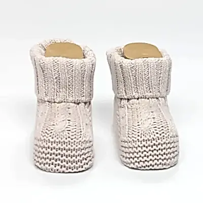 Bistyle Unisex Patik Triko Seperatörlü Bej