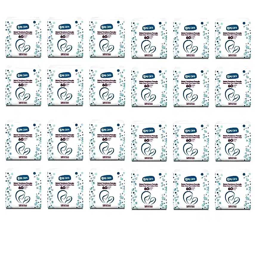 BM Care Bebek Temizleme Pamuğu 1440 Adet 24*60'lı - 1