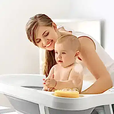 BM Care Katlanabilir Bebek Banyo Küvet Seti 5'li Gri - 28