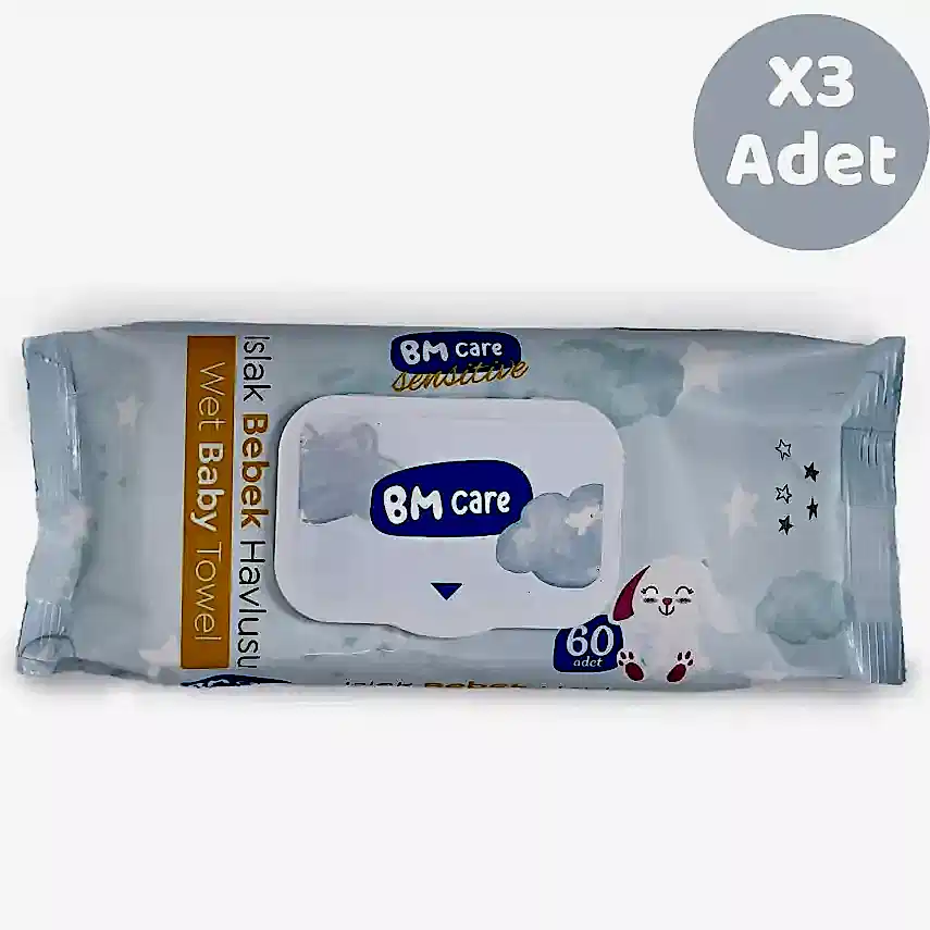 BM Care Sensitive Islak Havlu 3x60lı - 4