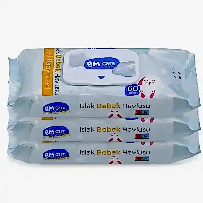 BM Care Sensitive Islak Havlu 3x60lı