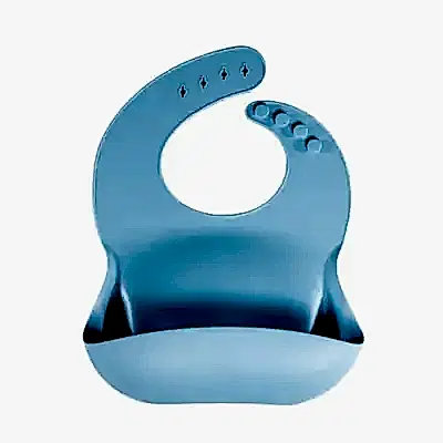 BM Care Silikon Mama Önlüğü Mavi büyük boy