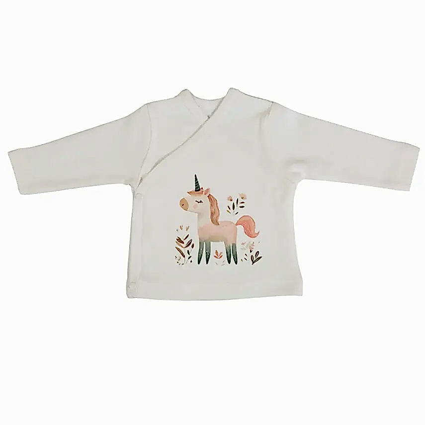 Bm Fabric Unicorn Desenli Yenidoğan 5'li Hastane Çıkışı Kız Bebek - 3