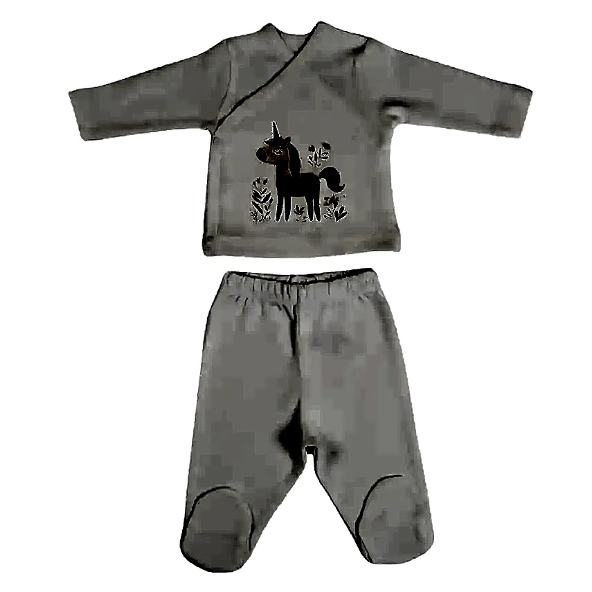 Bm Fabric Unicorn Desenli Yenidoğan 5'li Hastane Çıkışı Kız Bebek - 2