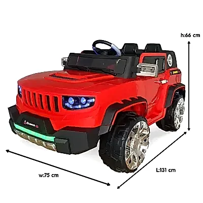 BM Toys Grande Akülü Araba Kumandalı 4*4 12 Volt Kırmızı - 9