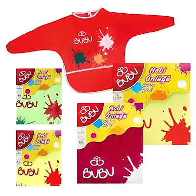 Bu-Bu Önlük 6-8 Yaş&nbsp; Su Geçirmez