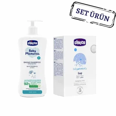Chicco Baby Moments Bebek Şampuan + Bebek Sabunu (Avantaj Paketi)