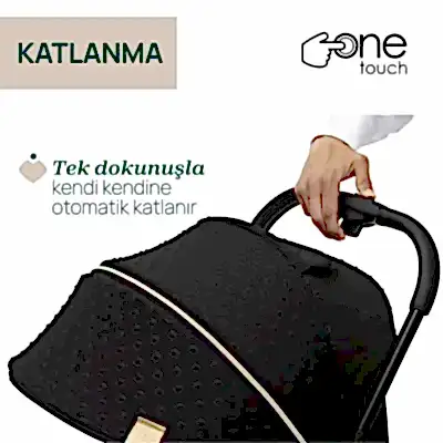 Chicco Goody Xplus Otomatik Katlanır Suya Dayanıklı Kabin Bebek Arabası Black Re_Lux - 3