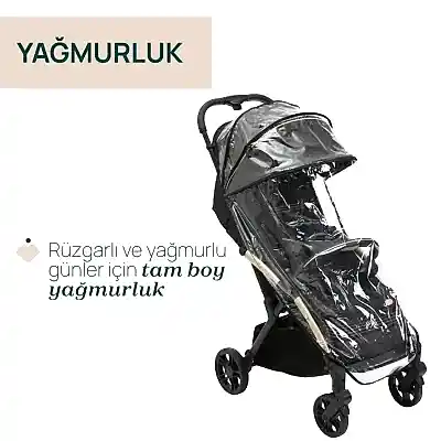 Chicco Goody Xplus Otomatik Katlanır Suya Dayanıklı Kabin Bebek Arabası Black Re_Lux - 15