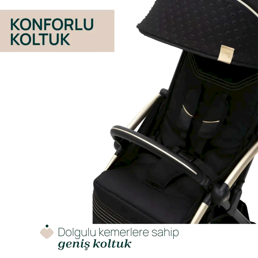 Chicco Goody Xplus Otomatik Katlanır Suya Dayanıklı Kabin Bebek Arabası Black Re_Lux - 9