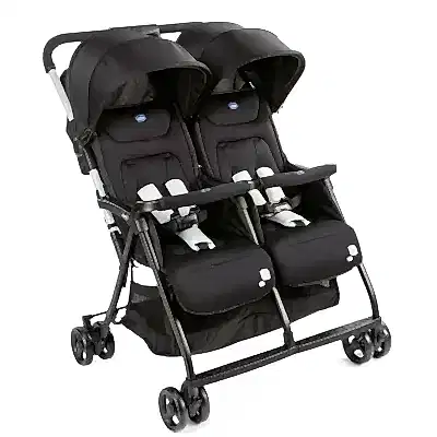 Chicco Ohlala İkiz Bebek Arabası Black Night