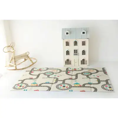 Coolmats Araba Yarışı Katlanabilir&nbsp;Oyun Matı 200x130x1 cm