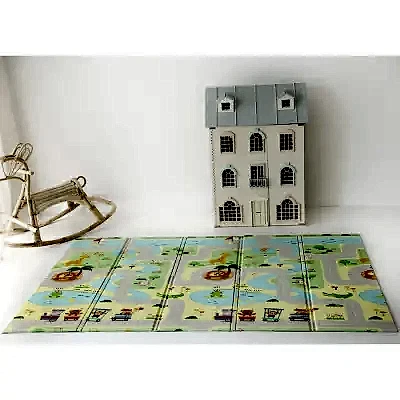 Coolmats Yeşil Parkur Katlanabilir&nbsp;Oyun Matı 200x130x1 cm 