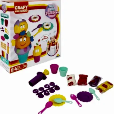 Crafy Buzzy Muzzy Dondurma Oyun Hamuru Seti 200 g 22 Parça