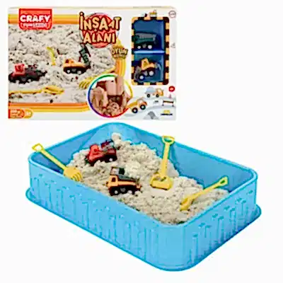 Crafy İnşaat Alanı 7 Parça Oyun Kumu Seti 250 gr 