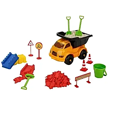 Crafy Neşeli Şantiye Oyun Kumu Seti 500 g 14 Parça