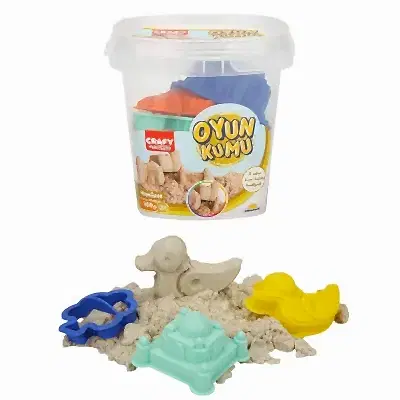Crafy Oyun Kumu Seti Naturel 350 g