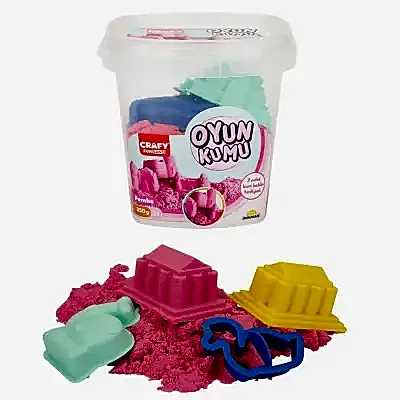 Crafy Oyun Kumu Seti Pembe 350 g