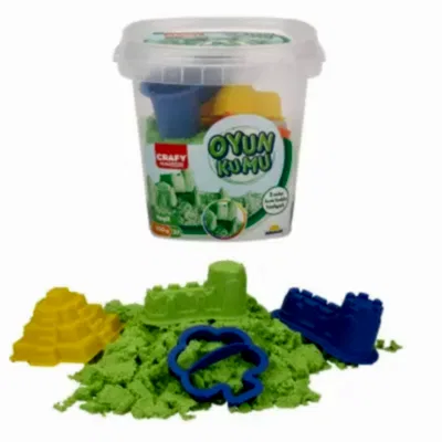 Crafy Oyun Kumu Seti Yeşil 350 gr